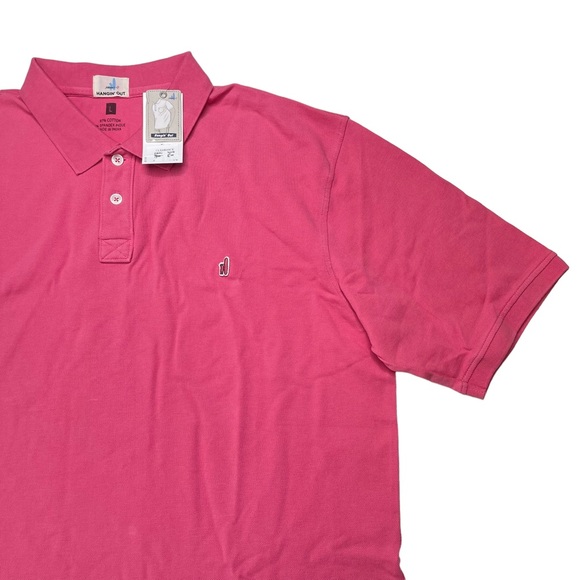 Johnnie-O Hangin Out Pink Cotton Blend Mens Polo Size Large - Picture 5 of 11
